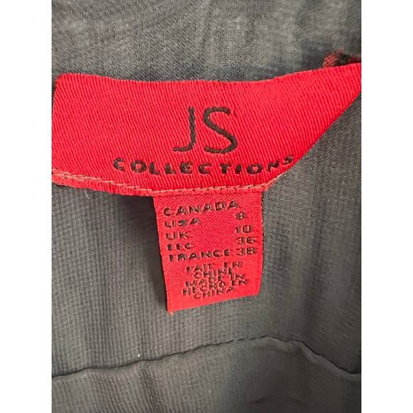 JS Collection Y2K Babydoll Silve Sequin Bow Mini Dress Women's Size 8 - Picture 5 of 9